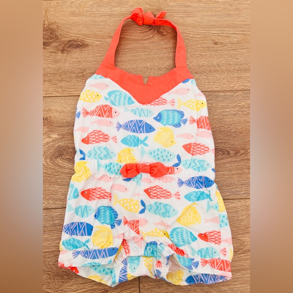 12-18month used Gymboree one piece girl fish outfit